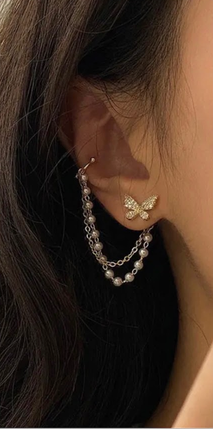 Butterfly Log Earring